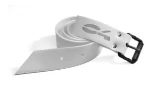 חגורת Plastic Marseille Buckle Belt White