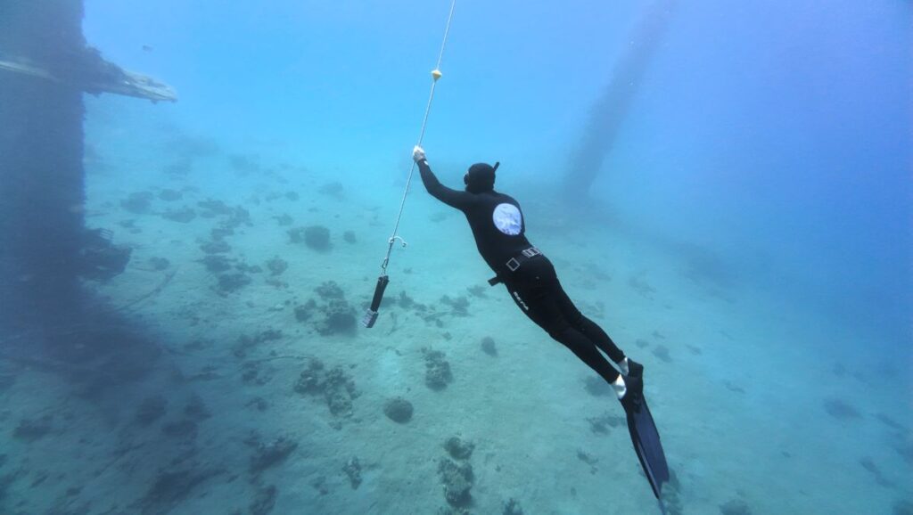 קפה לפני צלילה חופשית